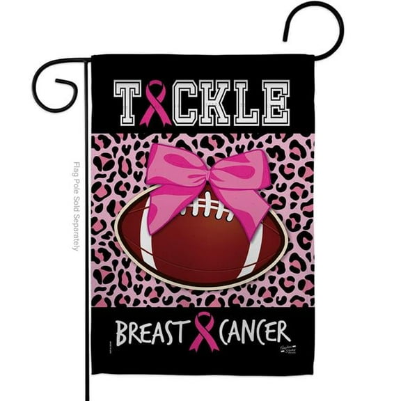 Angeleno Heritage G130416-BO 13 x 18.5 in. Tackle Cancer Garden Flag