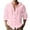 Pink, variant on LODIENY Lightweight Hoodie T-Shirts for Men Casual Drawstring Long Sleeve Cotton Linen Button Hooded Pullover Tops Loose Regular Fit Beach Hippie Shirt Black S