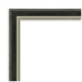 thumbnail image 3 of Amanti Art Theo Black Silver Narrow Beveled Wood Bathroom Wall Mirror, 3 of 10