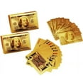 thumbnail image 3 of Fratelli Gold Deck Of Waterproof Playing Cards Pack Of 2 - Flexible Pvc Plastic Playing Cards Premium Poker Cards Waterproof Playing Cards Washable Flexible Use For Party & Game, 3 of 5