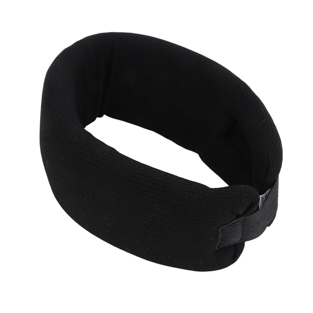 Collier Cervical en Mousse, Doux pour la Peau, Réduisant la Pression, Haute Densité, Orthèse Cervicale Ajustable, Crochet Léger et Noir pour Dormir pour Travailleurs S,m,L