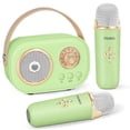 thumbnail image 1 of Máquina de karaoke PRUNUS Mini para niños y adultos con 2 micrófonos, 1 of 6