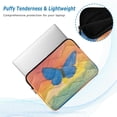 thumbnail image 5 of WOBOGO Blue Butterfly Laptop Sleeve 15.7 inch Lightweight Zipper Design Soft Padded Protection Against Scratches and Impacts, 5 of 8