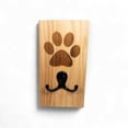 thumbnail image 3 of Ash Maple Wall Mount Dog Paw Leash Holder, 3 of 6