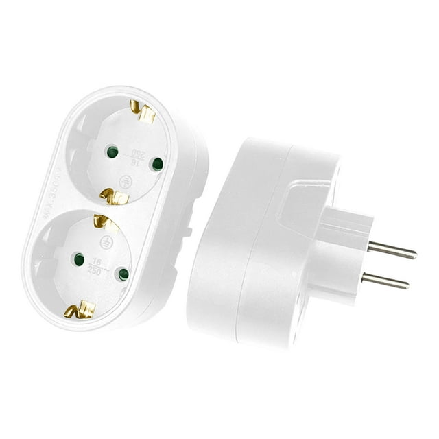 Fokuz Plug SocketGerman And European Compatible Socket Adapter SlotPlug For KitchenAnd Travel (250V16A)