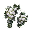 thumbnail image 2 of Arco de Boda Artificial BLESIY Conjunto de Flores Decoraciones flor de peonía de Seda Guirnalda floral Versátil blanco, 2 of 8