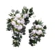 thumbnail image 1 of Juego de flores artificiales para arco de boda, guirnaldas de flores de peonía de seda hechas a mano Blanco, 1 of 9