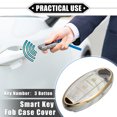 thumbnail image 2 of Unique Bargains Key Fob Cover Case for Nissan Serena E51 E52 Skyline TPU 3 Button Remote Keyless Smart Key Fob Case Gray, 2 of 7