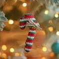 thumbnail image 6 of Candy Cane Christmas Ornaments 5.3 Inch - Plush Hanging Pendant Decor for Xmas Tree, Wall, Home, Restaurant Holiday Decorations, Festive Christmas Party and New Year Decor, 6 of 6
