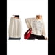 thumbnail image 2 of Camiseta con Gráfico de Números para Mujer, Sudadera de Larga con Cuello Redondo, Suéteres Extragrandes. Palabra M, 2 of 6