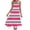 Hot Pink, variant on Kaemgyyd Women's Casual Summer Dress Loose Stripe Sleeveless Sundress Fashion Hankerchief Hem Midi Tank Beach Dresses