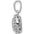 thumbnail image 2 of 10K White Gold 1/4Ct. Diamond Round Halo Cluster Pendant - Jbsp, 2 of 5