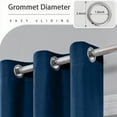 thumbnail image 6 of SLYNSHome 100% Blackout Curtains for Bedroom Full Light Blocking Window Curtains for Living Room Navy Thermal Insulated Room Curtains, 6 of 7