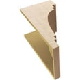 thumbnail image 6 of 12"W x 12"D x 24"H Wide Pescadero Rough Cedar Woodgrain TimberThane Corbel, Primed Tan, 6 of 6