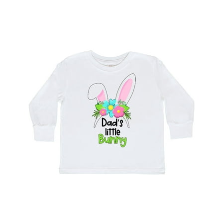 

Inktastic Dad s Little Bunny Cute Easter Bunny Ears Gift Toddler Boy or Toddler Girl Long Sleeve T-Shirt