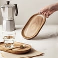 thumbnail image 4 of Wooden Serving Trays Set of 2 - Rectangular Oval Shaped Wood Plates for Bread Fruit Vegetable Dip Sushi - Rustic Serving Platter Shallow Dishes -7.8x4.7x0.6 inch., 4 of 9