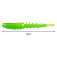 thumbnail image 6 of Xinyolin 8Pcs 8CM/2G Soft Worm Lure Topwater Reverse Thread Elastic Worm Bionic Artificial Leech Bait Saltwater Freshwater Bass Fishing Accessories, 6 of 8