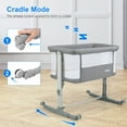 thumbnail image 2 of OLAKIDS 3 in 1 Baby Bassinet, Bedside Sleeper for Newborn, Folding Crib with Mattress, Travel Bag, Wheels, 4-Sided Mesh, Easy to Assemble Cradle Co Sleeper Stationary, Rock, 2 of 9