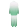 thumbnail image 5 of Hueook Cotton Pajamas for Women Fleece-Lined Pajama Set Green S, 5 of 5