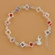 thumbnail image 2 of Nueva pulsera de plata de ley 925 con cuentas, cadena romántica de alta calidad para mujer, regalo de joyería para fiesta de compromiso y boda, 2 of 2