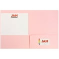 thumbnail image 2 of JAM Paper & Envelope Matte Two Pocket Folders, Baby Pink, 25/Pack, 2 of 5