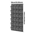 thumbnail image 3 of Home Textile Storage Wall Mounted Fabric Shoe Organizer with 24 Pockets Over The Door Hanging Shoe Rack Bag Holder Closet Entryway Bathroom Solution Includes 4 Stainless Steel Hooks, 3 of 7