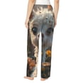 thumbnail image 3 of Daiia Adorable Llama In Flowers Women's Sleep Pant with Pockets and Drawstring,Pajama Pants-XX-Large, 3 of 9