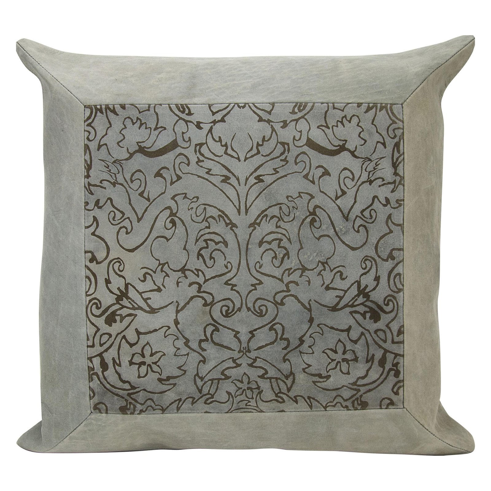 Nourison Laser Cut Paisley Grey Throw Pillow - Walmart.com