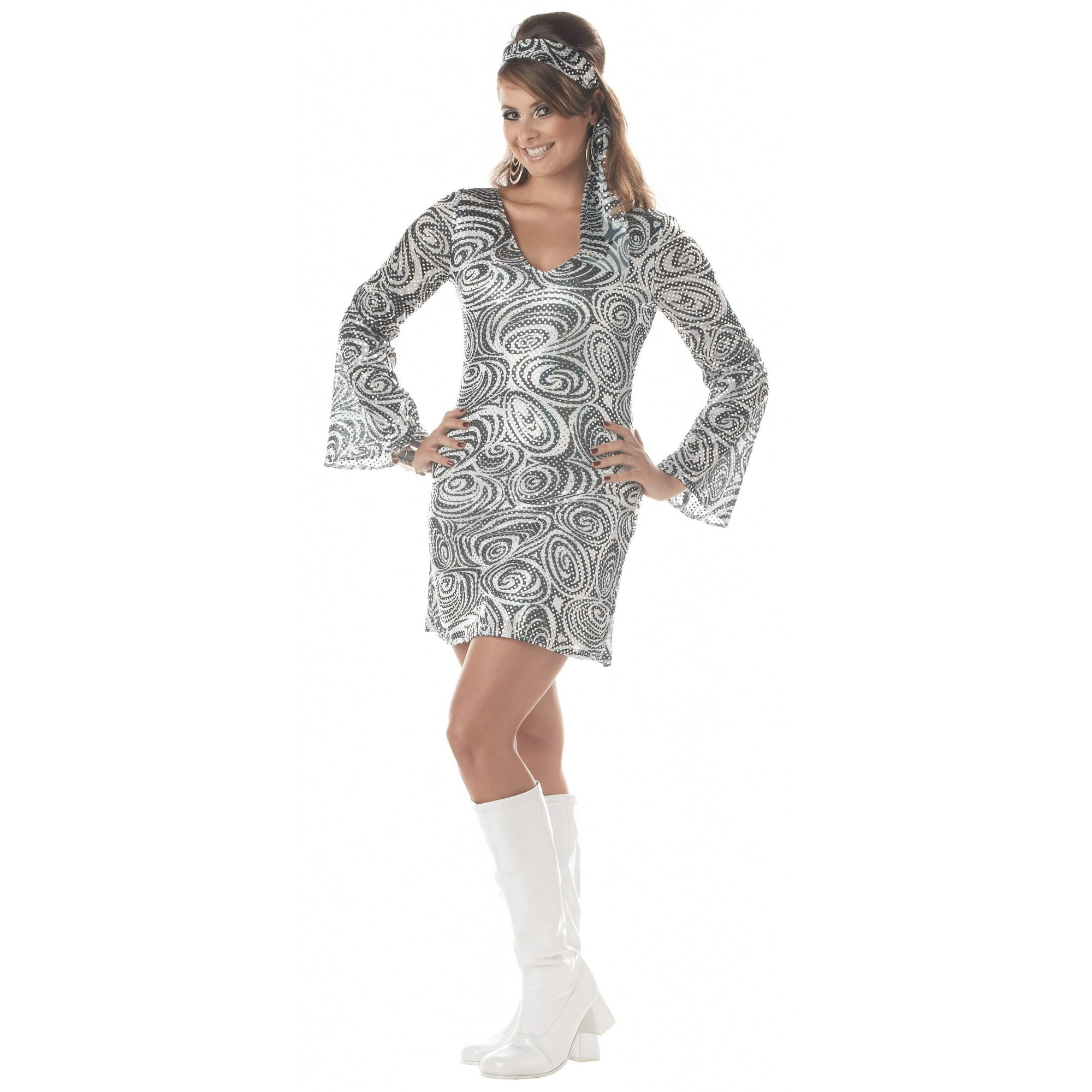Plus Size Disco Diva Dress Costume Walmart