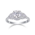 thumbnail image 2 of Halo Diamond Engagment Ring 14K White Gold Over 2.2 Ct Round Diamond Ring, 2 of 2