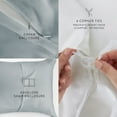 thumbnail image 5 of Blue Vintage Washed 3 Piece Cotton Duvet Cover Set, King/Cal-King, by Noble Linens, 5 of 6