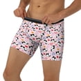 thumbnail image 3 of Xecao Cartoon Cat And Heart Print Boxer Briefs for Men's Stretch Moisture-Wicking Underwear, Mid-Rise Classics breathable fabric, 3 of 7