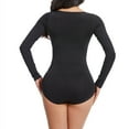 thumbnail image 7 of Viluyesy Womens Shapewear, Tummy Control Tight Fit Long Sleeve Scoop Neck Sculpting Bodysuit Black M, 7 of 7