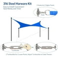 thumbnail image 4 of Quictent 20Lx20W ft 185G HDPE Rectangle Sun Shade Sail 98% UV Block with Free Hardware Kit Blue, 4 of 6