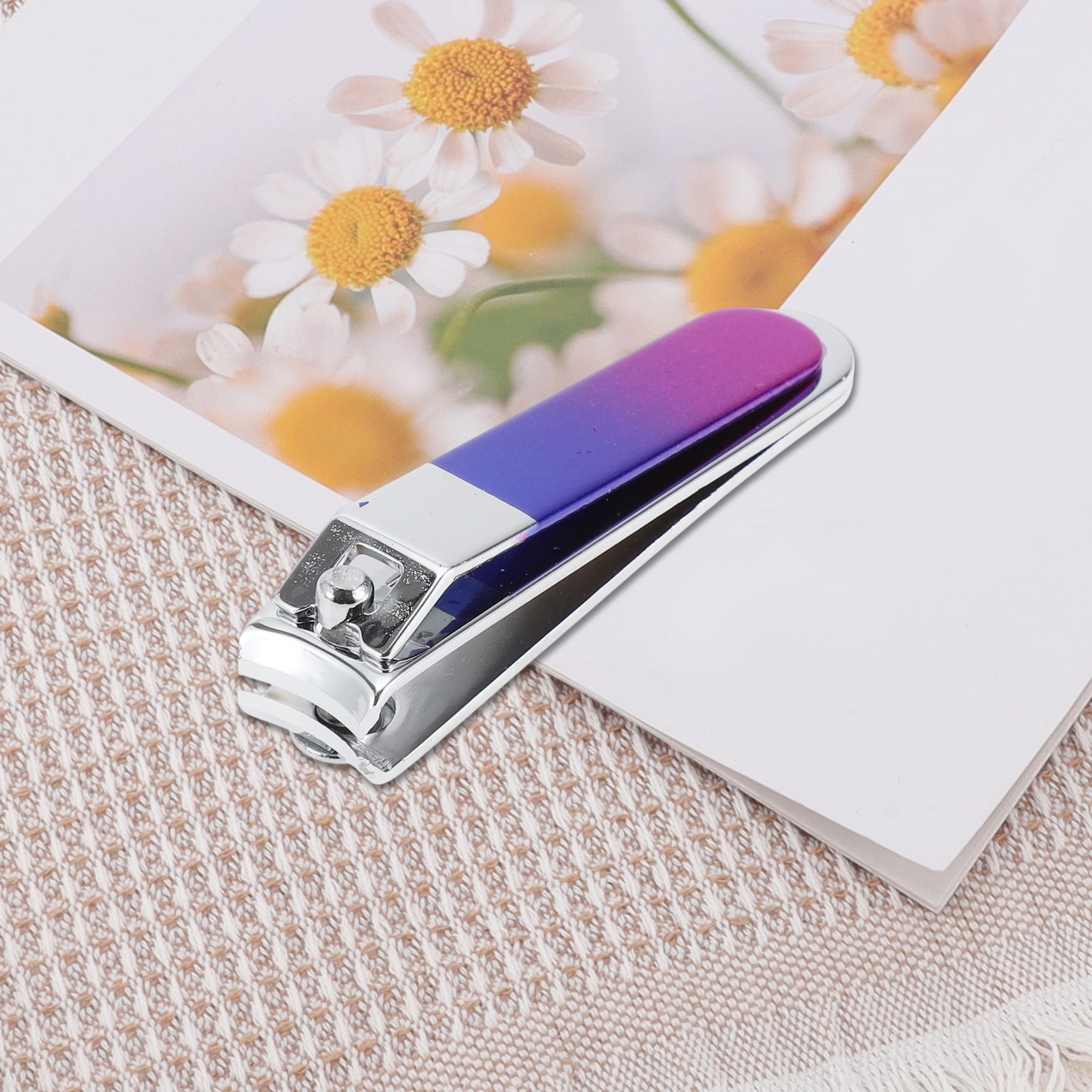 Unique Bargains Fashion Nail Clipper Kit 2.24"x 0.47"x 0.59" Blue, Purple 18pcs