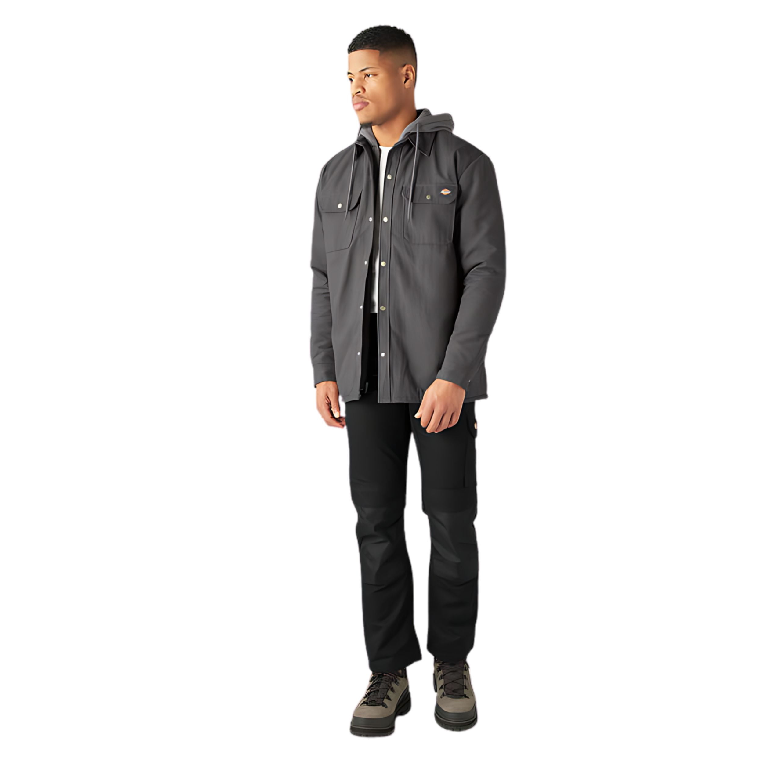 Dickies bonded overshirt with hood walmart 2025