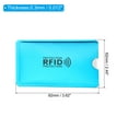 thumbnail image 2 of Uxcell RFID Blocking Sleeves Identity Theft Prevention Unisex Credit Cards Secure Protector Blue 12 Pcs, 2 of 6