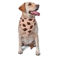 thumbnail image 6 of Dog Bandanas, Chocolate Chunk Brown Print Adjustable Dog Scarf Triangle Bib Handkerchief Accessories for Small Medium Large Dogs, Cats, Pets, 6 of 6