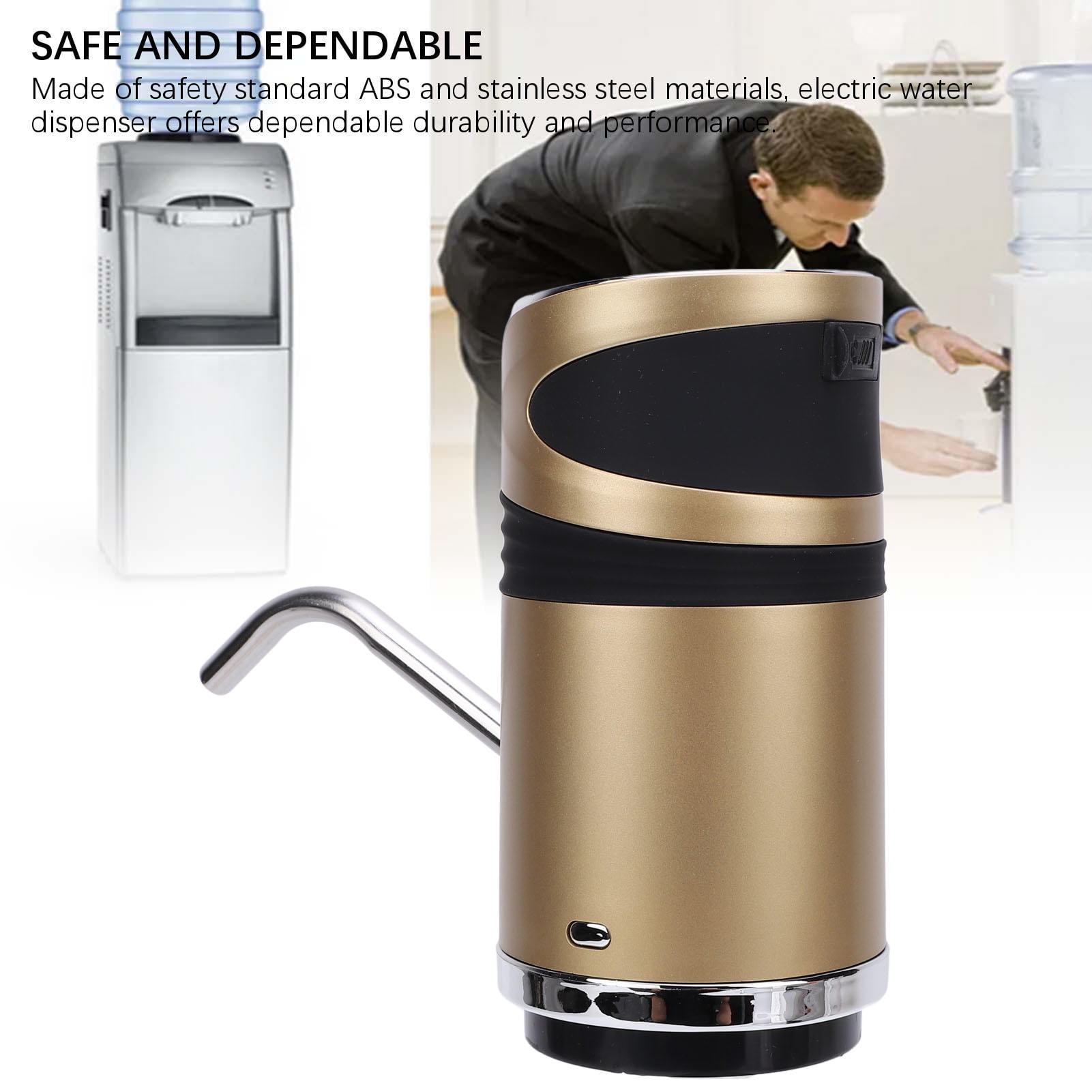 Suodoka 1200mAh USB Water Bottle Pump – Electric Dispenser with Child Lock, Quick‑Release, Portable for Home, Dorm, Office