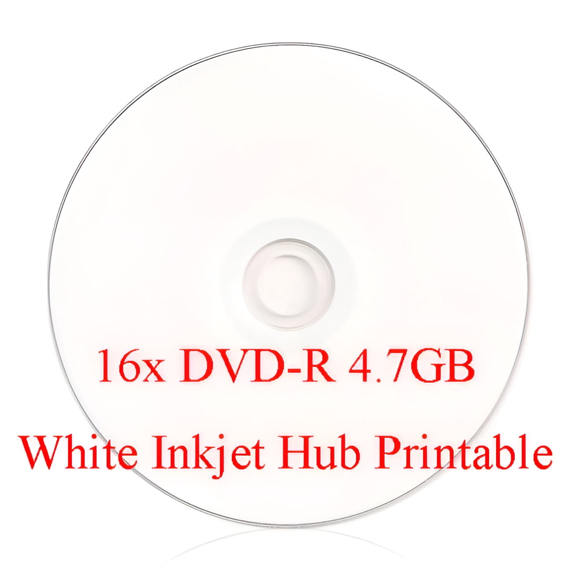 200 Pack Smartbuy 16X DVD-R 4.7GB 120Min White Inkjet Hub Printable Data Blank Media Recordable Disc