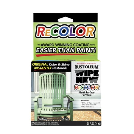 Rust-Oleum Wipe New Recolor Multi-Surface Formula Kit 6 Ct Wipes Glossy