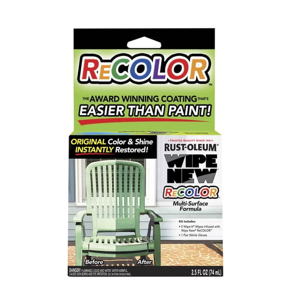 Rust-Oleum Wipe New Recolor Multi-Surface Formula Kit 6 Ct Wipes Glossy