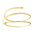 thumbnail image 4 of Brazalete Ahuecado Hugo de metal plateado para mujer, 4 of 10