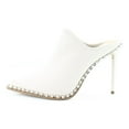 thumbnail image 2 of Steve Madden Venom Bone Rhinestones Detail Slip On Pointed Toe High Heel Pumps (Bone, 9), 2 of 8
