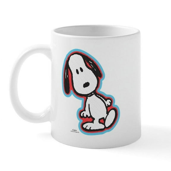 CafePress - Peanuts Flair Snoopy Tote Mugs - 11 oz Ceramic Mug - Novelty Coffee Tea Cup