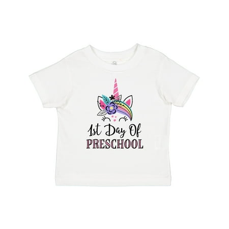 

Inktastic 1st Day of Preschool Unicorn Back to School Gift Toddler Toddler Girl T-Shirt