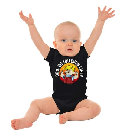 

Dennis The Menace Do You Lift Bro Romper Boys or Girls Infant Baby Brisco Brands NB