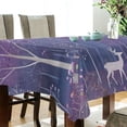 thumbnail image 5 of Yayeee Tablecloths 54" x 54" Rectangle Wrinkle Resistant Party Table Cover, Purple Forest, 5 of 8