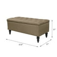thumbnail image 6 of Abble 38" Fabric Upholstered Tufted Storage Bench, 6 of 6