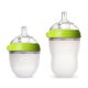 thumbnail image 1 of Comotomo Natural Feel Bundle - 2 Items: 8 Ounce Baby Bottle Green & 5 Ounce Baby Bottle Green by Com, 1 of 2